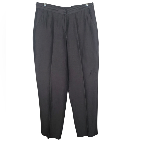 DKNY Women's Linen Blend Suit Set. Charcoal. 14/14P - Picture 10 of 16